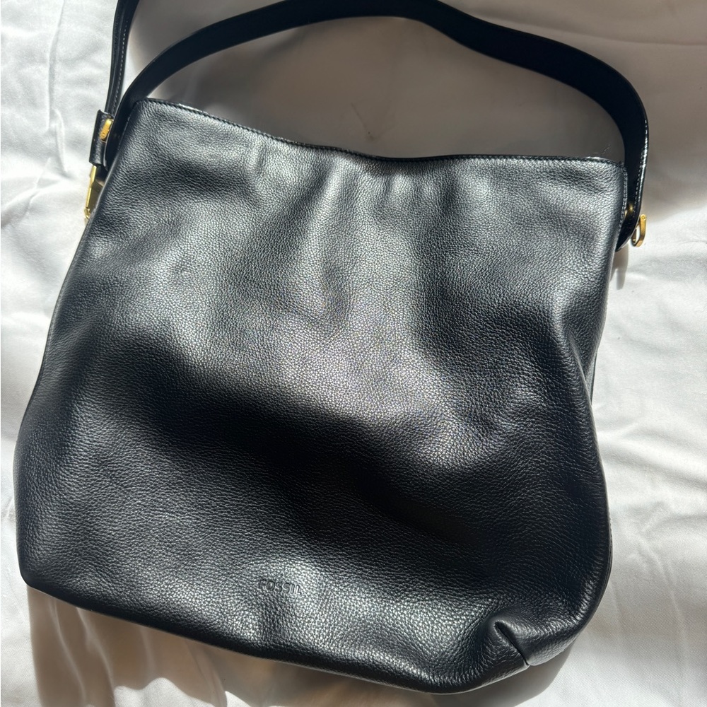 Beautiful Black Leather Fossil Jolie Hobo Bag